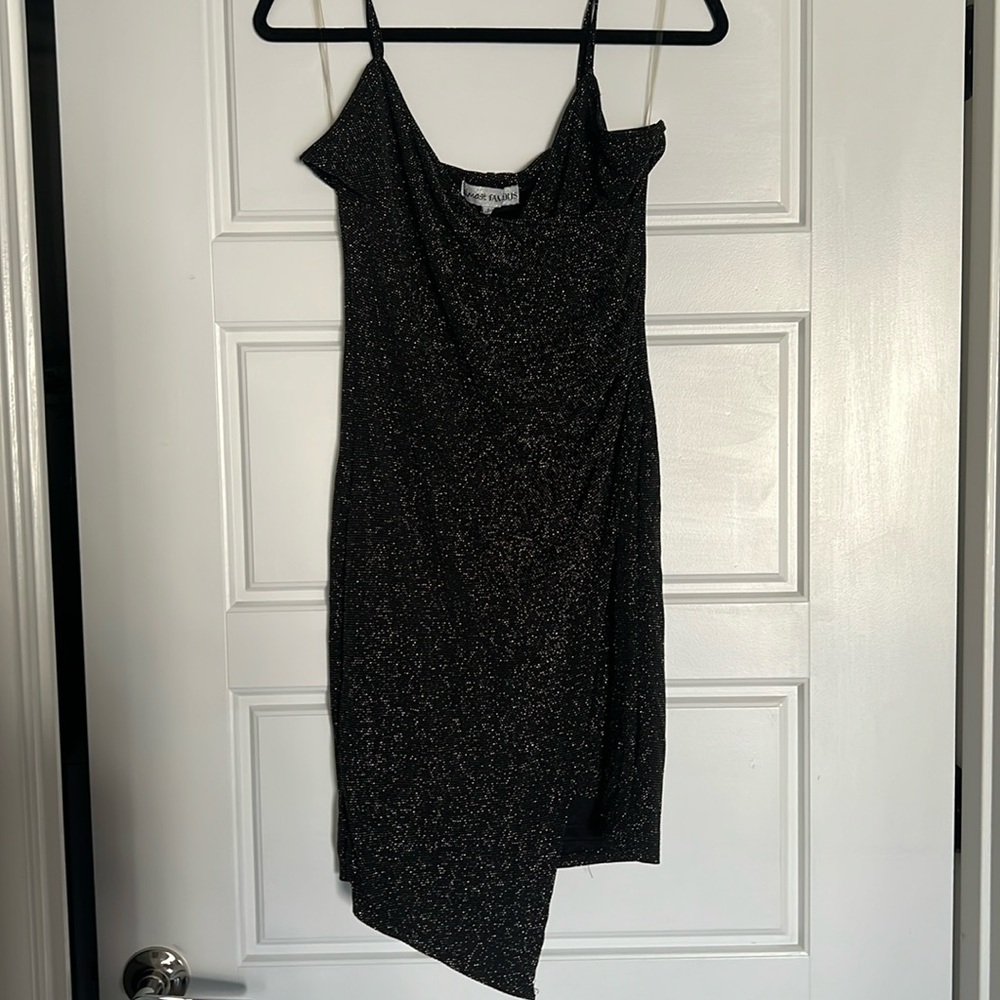Asymmetrical Sparkly Dress